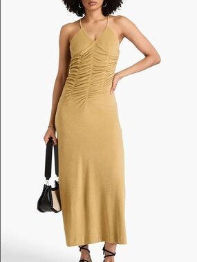 Bite Marea Ruched Terry Midi Dress NWT